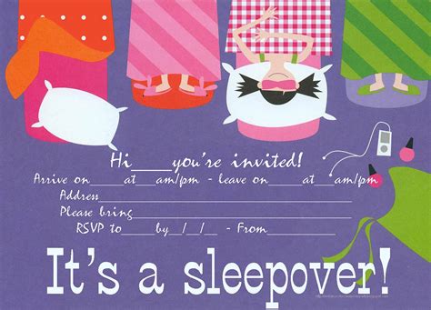 sleepover party invitation ideas|printable invitations sleepover party.